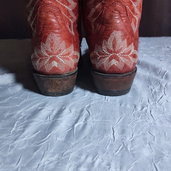 Ariat Brooklyn Boots Womens Size 6B Western Red Country Girl Cowgirl Pointed Toe - Picture 4 of 10